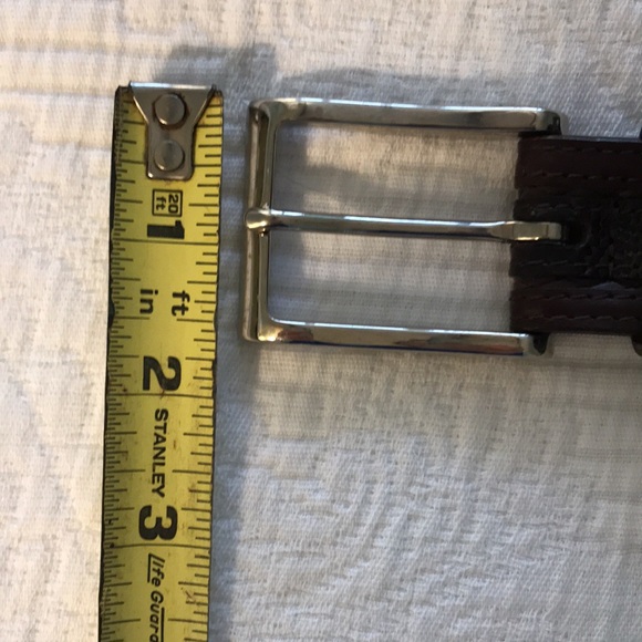 Johnston & Murphy Brown Embossed Leather Belt 36” - Picture 14 of 17